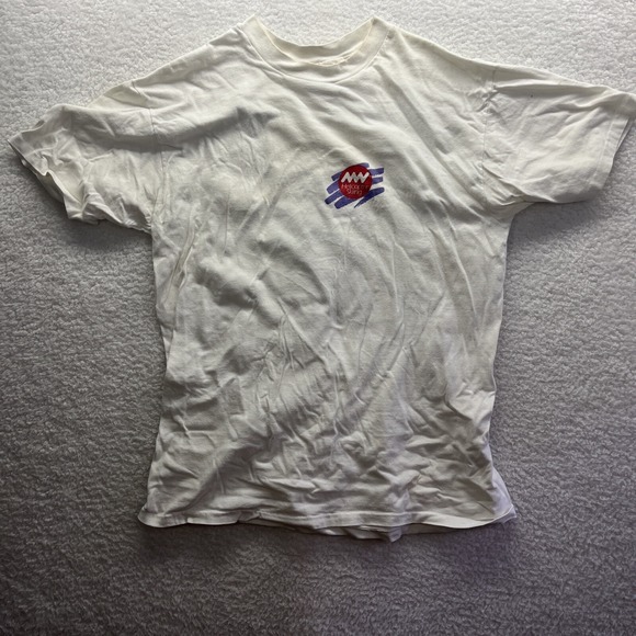 Hanes Other - Vintage Tshirt Mens XL (46-48) White helicopter skiing beefy t USA Casual Vtg